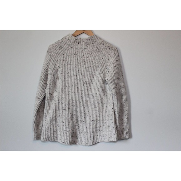 Madewell Donegal Northfield Mockneck Sweater Ivory Women's Size Small H13899 - Picture 9 of 11